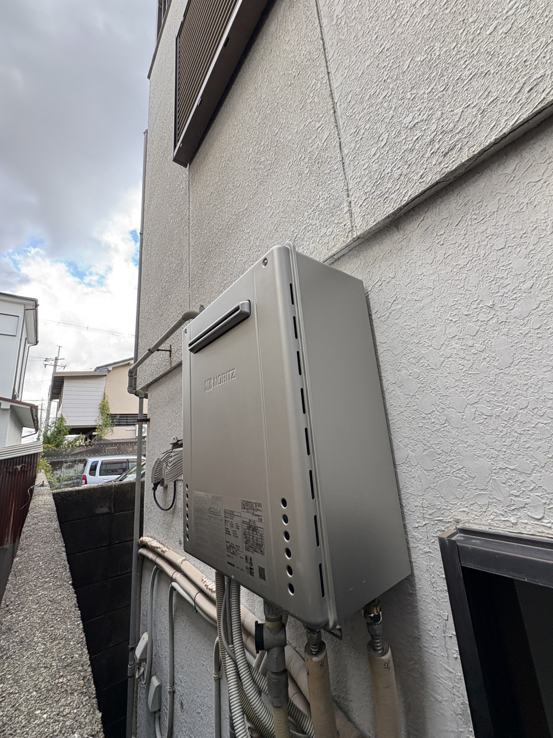交換後のノーリツ給湯器（エコジョーズ）