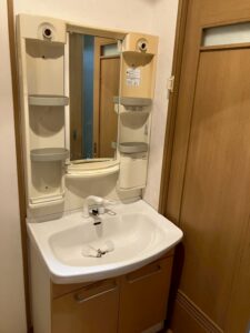 リフォーム前の既存洗面化粧台